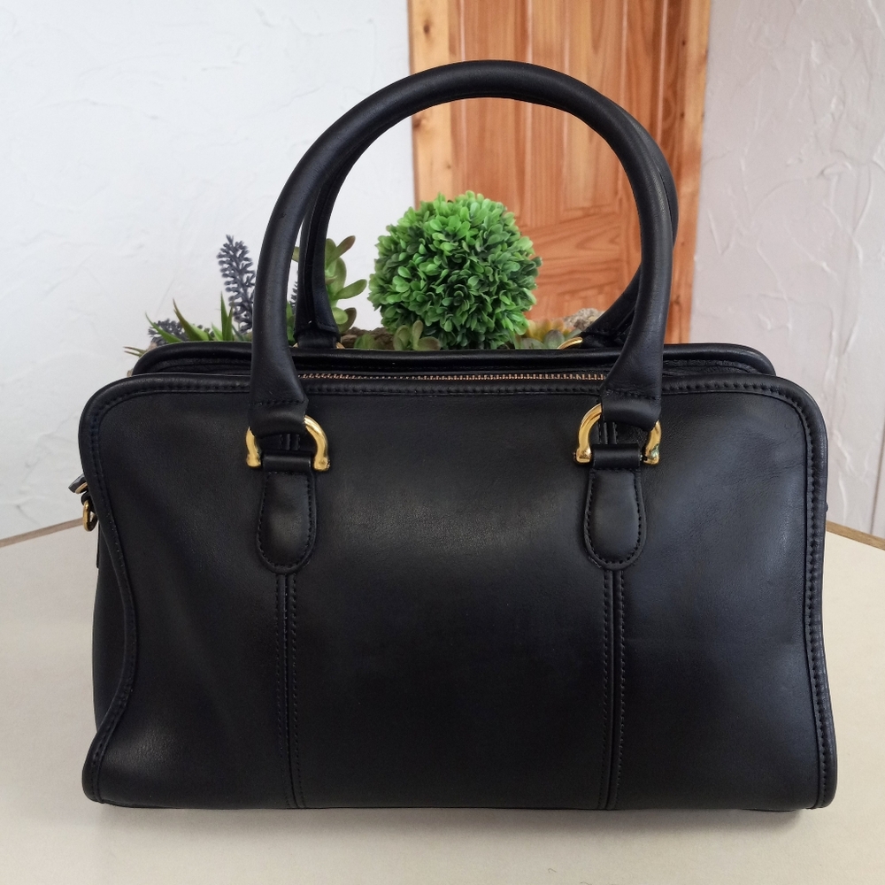 Coach Vintage Beaumont Satchel/Crossbody #9871, Navy Blue - Picture 15 of 16